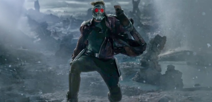 Chris Pratt as Peter Quill aka Star-Lord escaped Korath in Guardians of the Galaxy